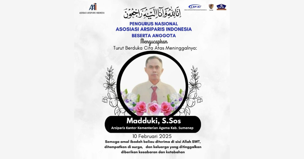 Madduki, S.Sos - Arsiparis Kantor Kementerian Agama Kab. Sumenep